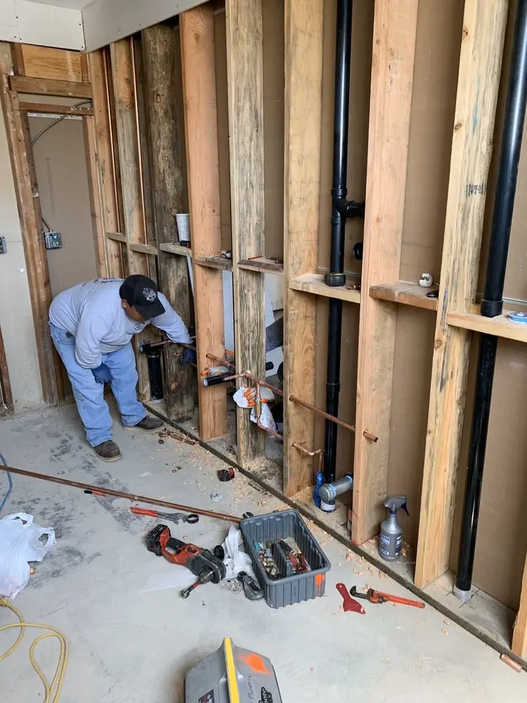Commercial rough-in plumbing for Commercial Plumbing in Downtown Wilmington